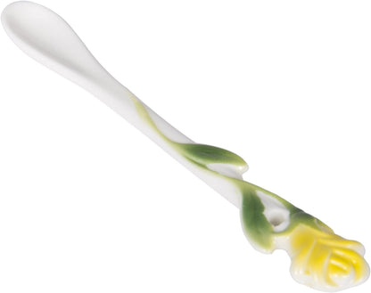 Yellow Rose Porcelain Tea Cup Set